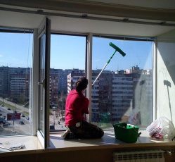 Мытье окон в однокомнатной квартире Шатура